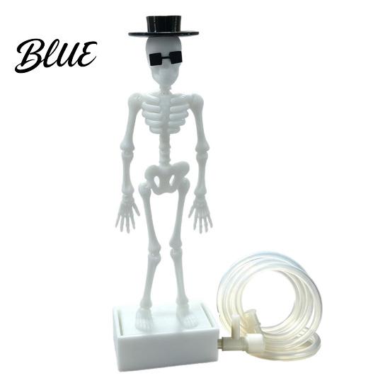 Interactive Skeleton Aquarium Decor Dancing Bubbler with Adjustable Air Flow Underwater 3D Printed Creative Fish Tank Ornaments Powered Moving Skull
