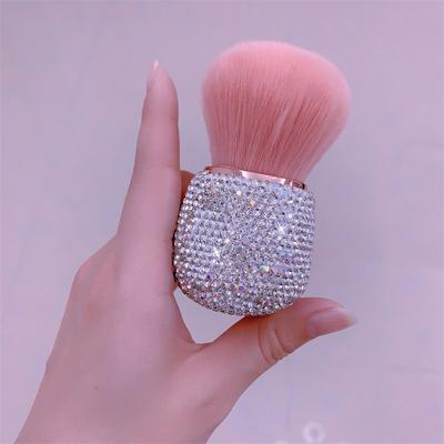 Diamentowe Rączki Pędzle do Makijażu Duży Rozmiar Pędzel do Pudru Sypkiego Pędzel do Różu Pędzel do Podkładu z Główką Grzybkową Pędzle do Makijażu z Miękkim Włosiem