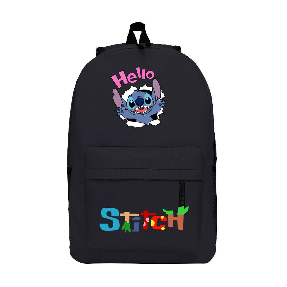 School Bag Cartoon Backpack Star Lightning School Bag Student Polyester Casual Printed Backpack Travel Bag