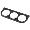 52mm/2in 3-Hole Triple Instrument Panel Shell Gauge Mounting Bracket Car Dashboard Meter Iron HolderBlack