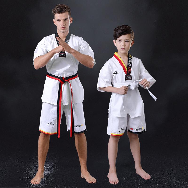 

Добок для тхеквондо для дорослих та дітей - Тренувальна форма з довгим та коротким рукавом XS