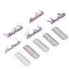 5pcs Zinc Alloy Metal Letter Tags Colorful Design DIY Bag Label Handmade Metal Labels For DIY Craft