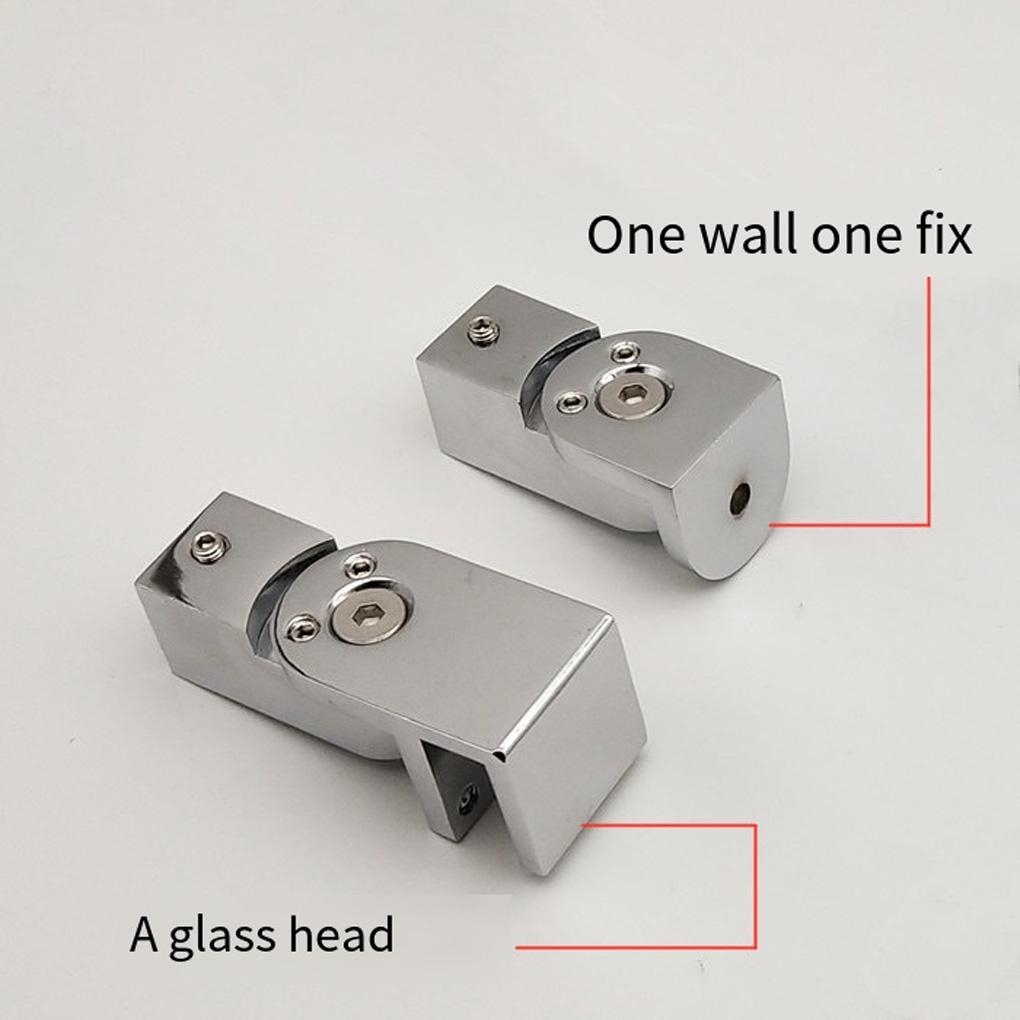 Stainless Steel Adjustable Shower Door Pull Rod Shower Room Rotatable Glass Panel Mounting Bracket Bathrooms Supplies