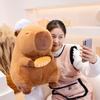 Chef Capybara Plush Toy Lovely Stuffed Capybara Plushies Soft Animal Doll Throw Pillow Room Decor Kawaii Toy Gift Girl
