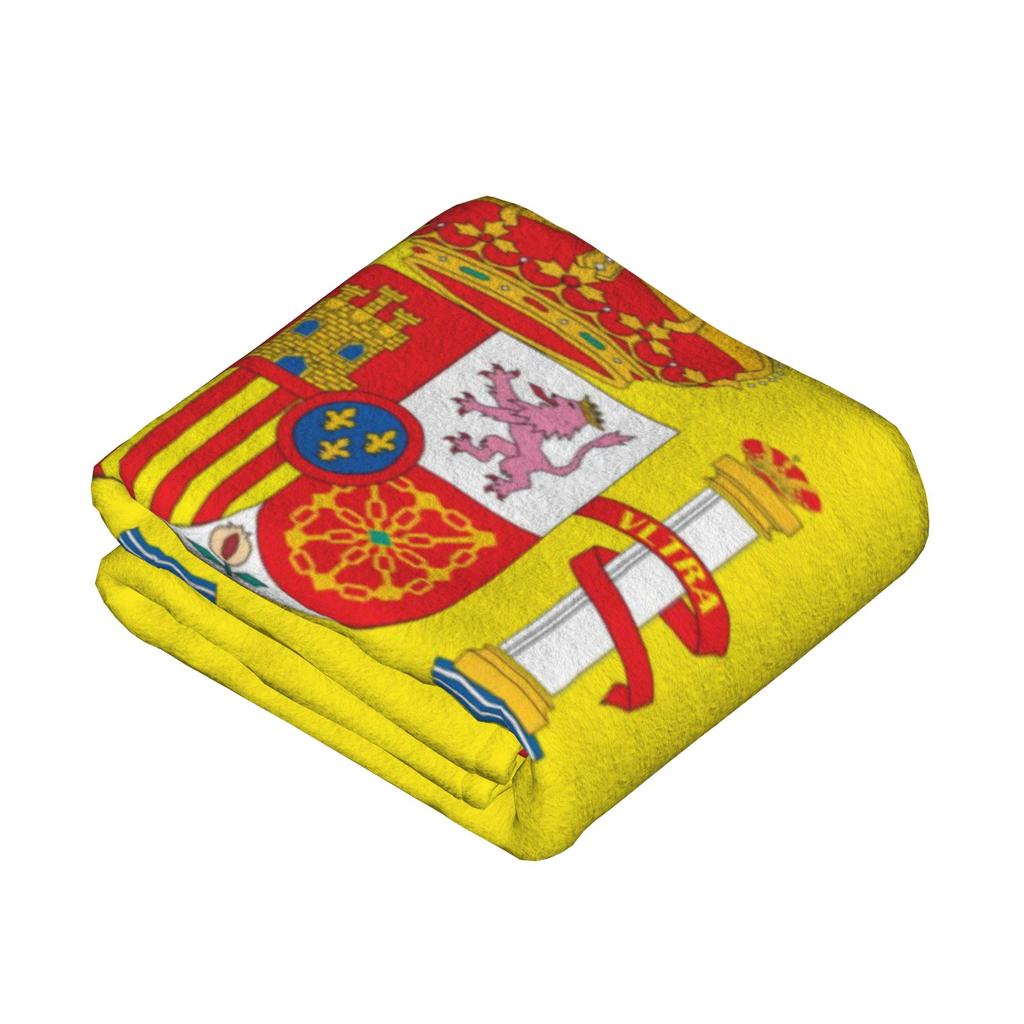 Spain Flag Blankets   Flannel Throw Blanket Bedding Couch Printed Lightweight Bedsprea