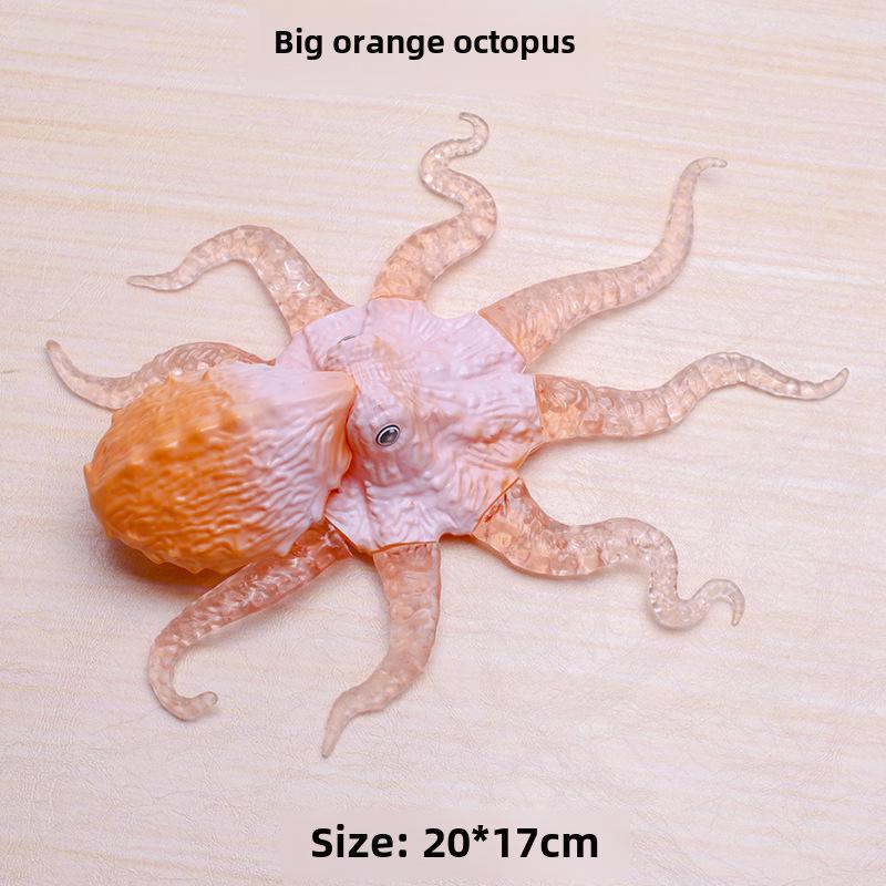 Underwater Marine Animal Stretchable Toys: Soft Gel Octopus & Crab Model for Kids