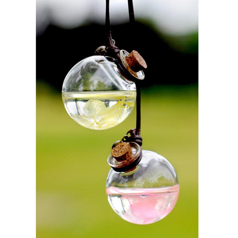 Car Perfume Hanging Bottle - Empty Literary Pendant for Fresh Interior Fragrance