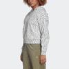 adidas Women's Allover Print Full-Zip Hooded Track Jacket Grey White FL4225