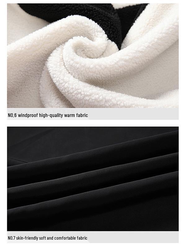 2025 Winter Reversible Lamb Wool Men's Trendy Jacket - Unisex Warm Cotton-Padded Coat