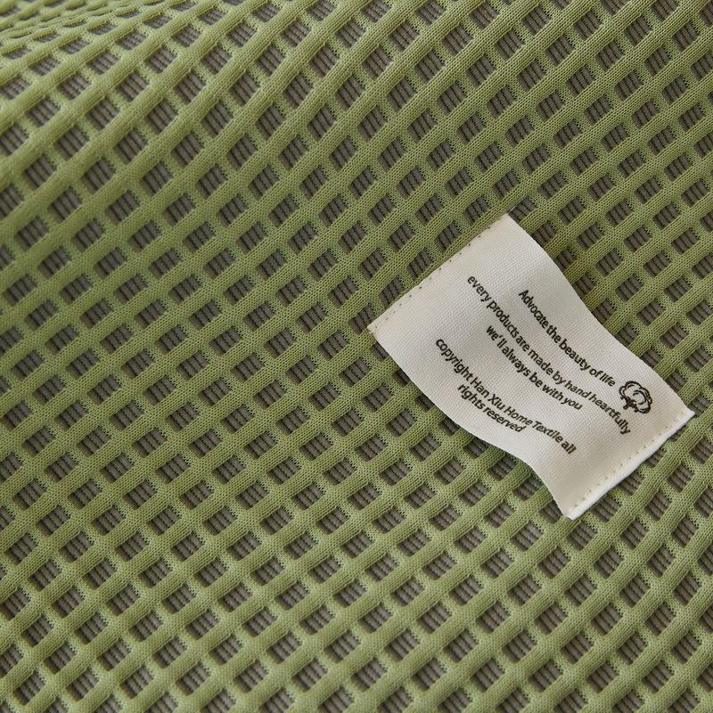 Waffel Sofakissen Sommer Eis Seidenmatte Sitzkissen Neu Gerade Reihe Sofabezug Rutschfeste Abdeckung Stoff Handtuch