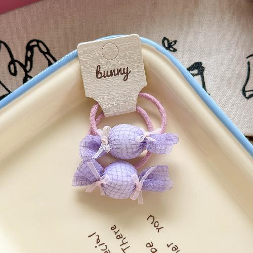 Children's New Cotton-filled Candy Duckbill Hairpin Hairpin Cute Baby Wild Double Ponytail Rubber Band Head Rope