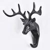 Adhesive Hook Deer Elk Head Shape Towel Hanger No Punching Hanging Hook Wall Mount Heavy Duty Hook Keys Sticky Holder Stick on Wall Door Cabinet Bath