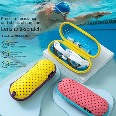 EVA Eyeglasses Holder Hollow Glasses Storage Box Fashion Swim Goggles Case  Women/Men