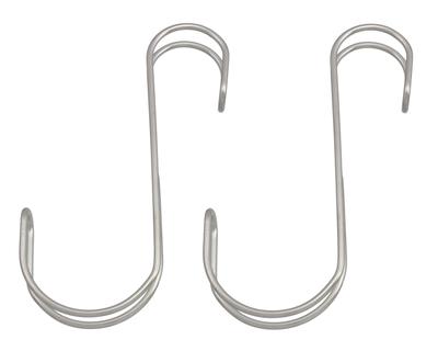 TQOOL Stabilizing Stainless 95351 Hi-Logic Side-Sway S-shaped Hook, Large, 145mm, Steel, 2-Pack,