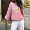 Casual Woolen Long-sleeved T-shirt Jacket Sweater for Women 2025 Autumn and Winter