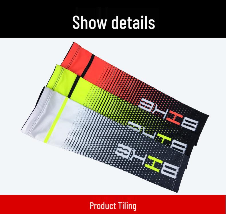 Unisex Summer Cycling Arm Sleeves: Sun Protection Ice Silk for Outdoor Sports QX007