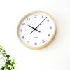 KATOMOKU Muku Clock 13 LL Natural km-139NA Wall Clock with Sweep Movement, 38.2cm Diameter (Quartz Clock)