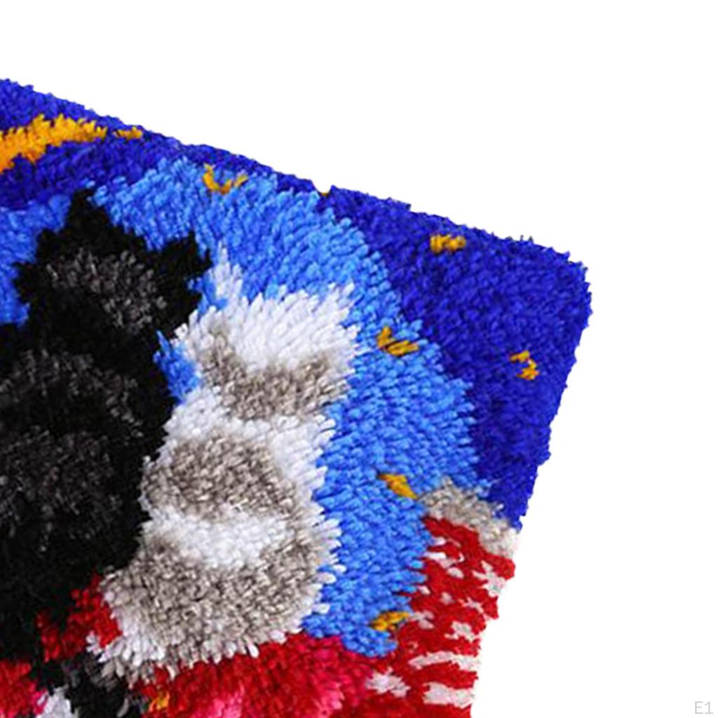 Kit DIY Rug Making Cushion Embroidery Sewing