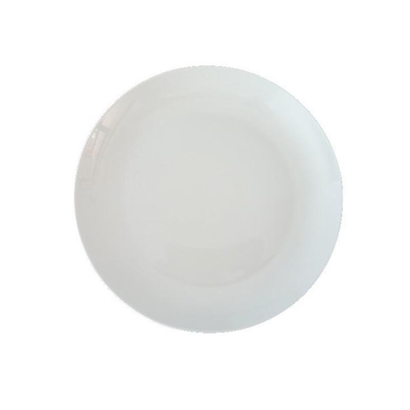 Pure White Round Ceramic Dinner Plates