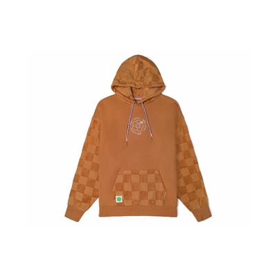X Emma Mulholland Retro Checkered Design Drawstring Hoodie With Long Sleeves FW22 Women Tops Coffee VN0A7YKNYLY
