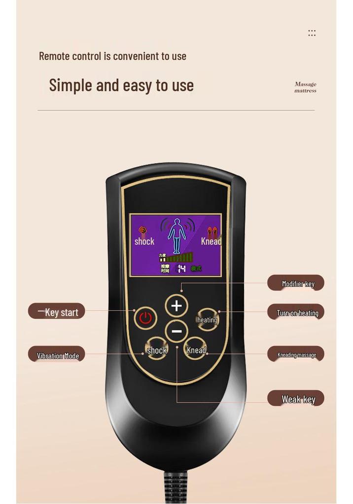 Cervical Spine Massage Cushion: Full-Body Multi-Functional Kneading Massager for Back & Waist - Electric Massage Pillow