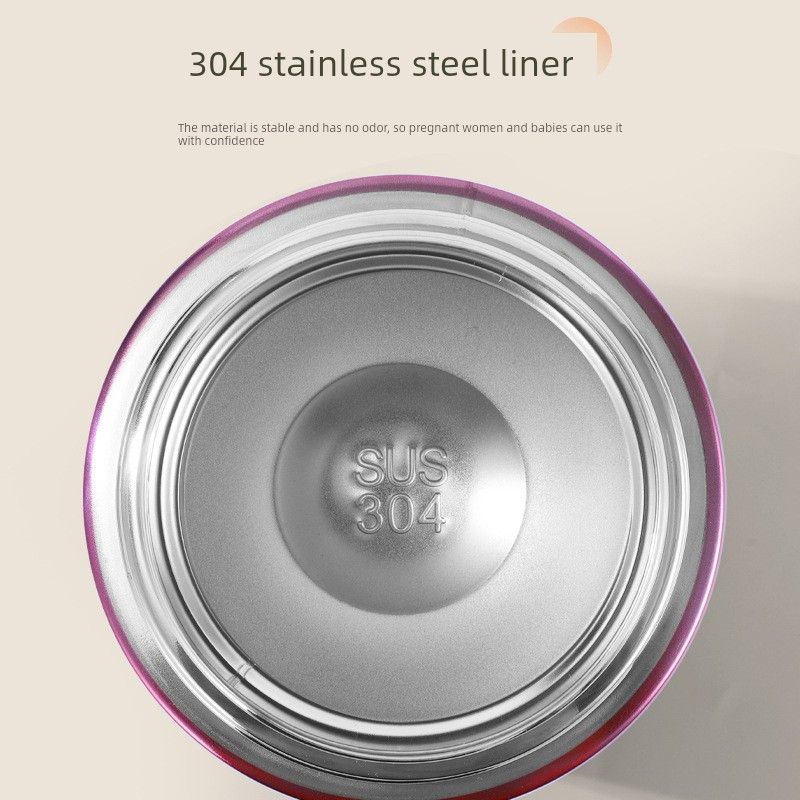Multifunctional Stainless Steel Large-Capacity Thermal Cup for Students and Office Use, 304 Thermal Pot Lunch Box
