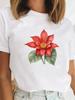 Tee Sweet Trend Flower Cute Clothes Clothing for Unisex Female Casual Top Short SleeveGraphic Tees Playeras De mujeres