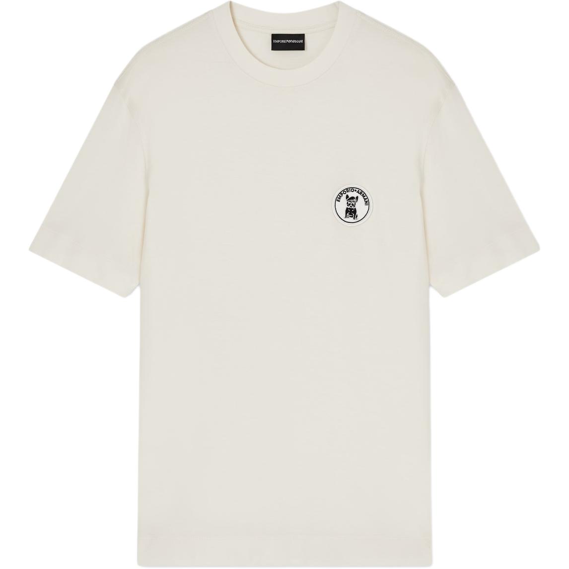 

Emporio Armani Ss26 Round Neck Stretch Logo Loose Fit Short Sleeve T-Shirt Men tops EM005238-AF10017-U1055 S