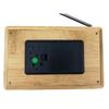 New Bamboo Clock FM Radio Electronic Alarm Clock Temperature Display