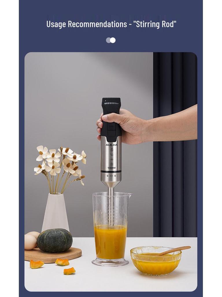 Orlanda Wireless Multifunctional Handheld Immersion Blender for Baby & Home Use