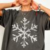 Camiseta Copo de Nieve Comfort Colors® Que Nieva Fiesta de Navidad Merry Christmas Camiseta Linda de Navidad Festiva Familiar Regalo de Vacaciones de Invierno Cumpleaños