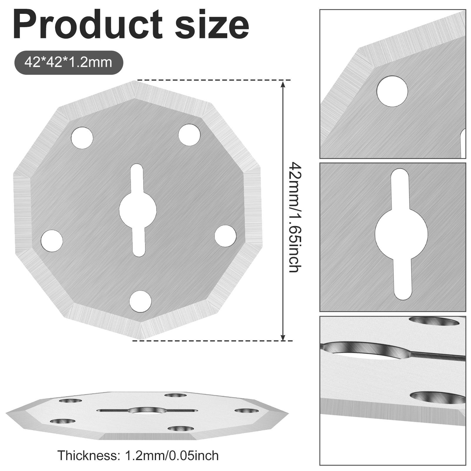 

4/8 шт. Леза для електричних ножиць з вольфрамової сталі, змінні леза, гострі та міцні, багаторазовий ротаційний різак для рукоділля, квілтингу 4 pieces&1.2mm