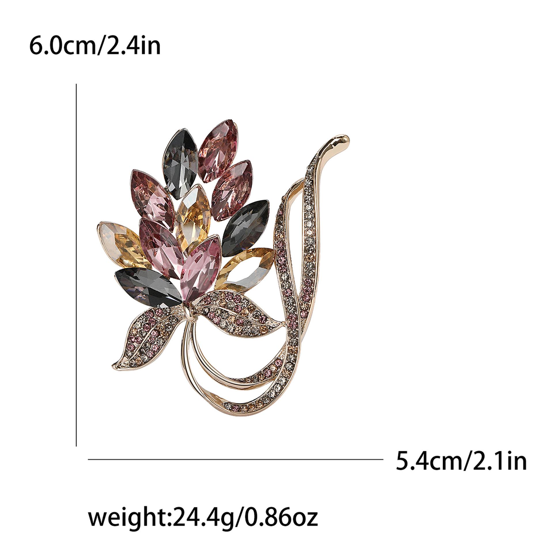 

Стильная и изысканная брошь в виде букета орхидей из сплава, элегантная, высококачественная, женская, для костюма, платья, корсажа, ювелирное украшение