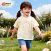 Beibeiyi Girls' Summer Lightweight Lace Print Short Sleeve T-Shirt