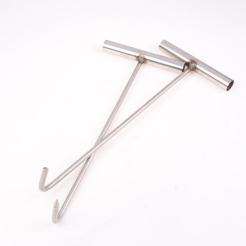 Rolling Doors Utility Tool Versatile Lifter Sewer Stainless Steel Durable Well Lid Hook Open Manhole Cover