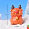 Cartone Animato di Natale Animale Maiale Pupazzo di Neve Albero di Natale Albero di Natale Decorazione Scena di Neve Accessori Palla di Cristallo