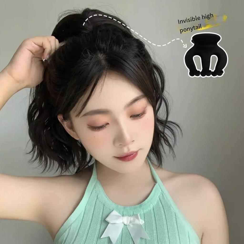 1PZ Pinza per Capelli in Acrilico Opaco a Forma di Zucca Semplice per Coda di Cavallo Alta Mini Testa a Sfera Accessori per Capelli