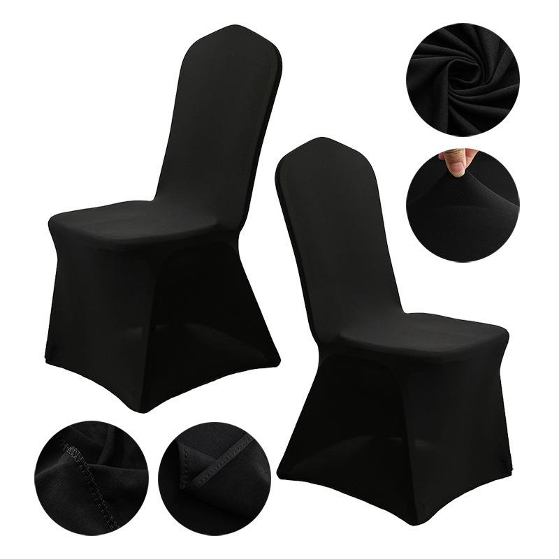 Elastic Chair Cover Hotel Wedding Jumpsuit White Dining Chair Cheap Chair Cover All Season Universal Size