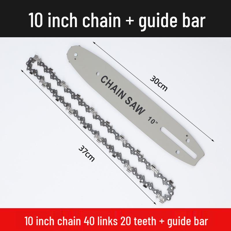 Universal Chainsaw Guide Bar & Chain: 4" & 16" for Gasoline & Lithium Electric Saws