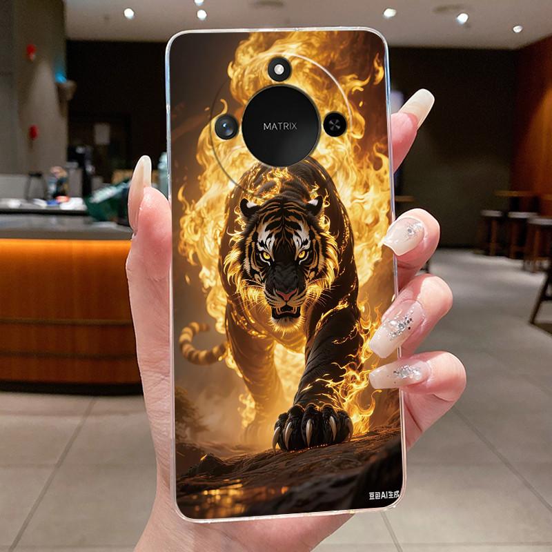Casing For Honor X9c Smart 5G Luxury Dragon Cute Cool Boys Girls Phone Case Back Cover Honor X9cSmart Transparent Soft TPU Shell