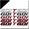 3D Metall T GDI Auto Kofferraum Aufkleber Für ix25 Tucson Shengda Modifiziertes High-End Abzeichen