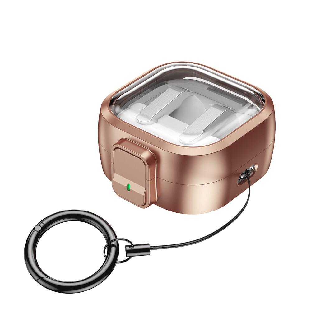 KEYSION Transparent Switch Lock Earphone Case for Samsung Buds4 4 Pro Hard PC Shockproof Headphone Cover for Galaxy Buds 4 Pro