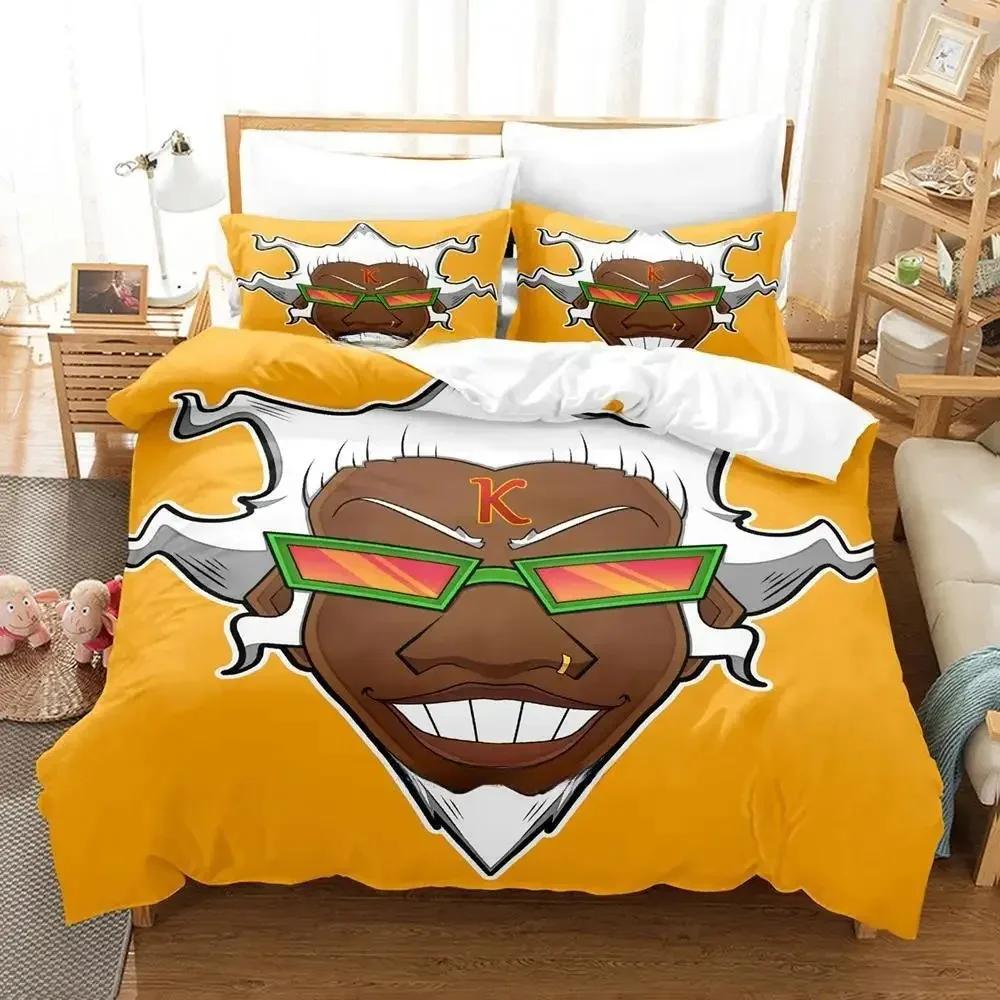 Dj Professor K Bedding Set Printed Bed Set With Pillowcase Bed Duvet Cover Soft Queen King Size Bedclothes Home