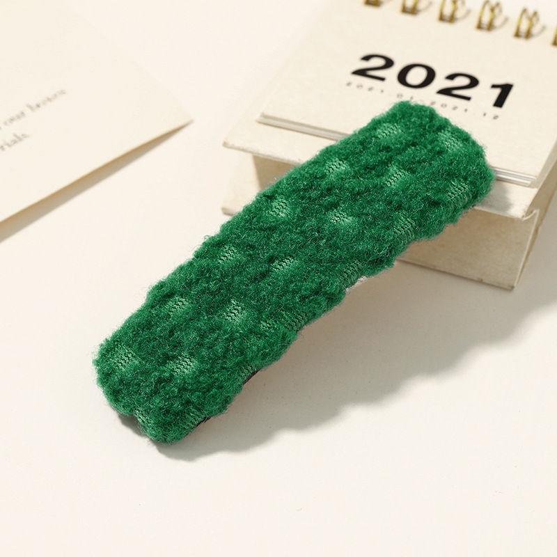 Accessories Clip Hair Headdress Bang Solid Color Side Hairpin Bb Clip Woolen Barrettes