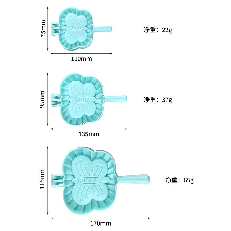 3PCS Heart-Shaped Dumpling Mold Plastic Dumpling Maker Household Dumpling Making Tool Press Mold Kitchen Accessories