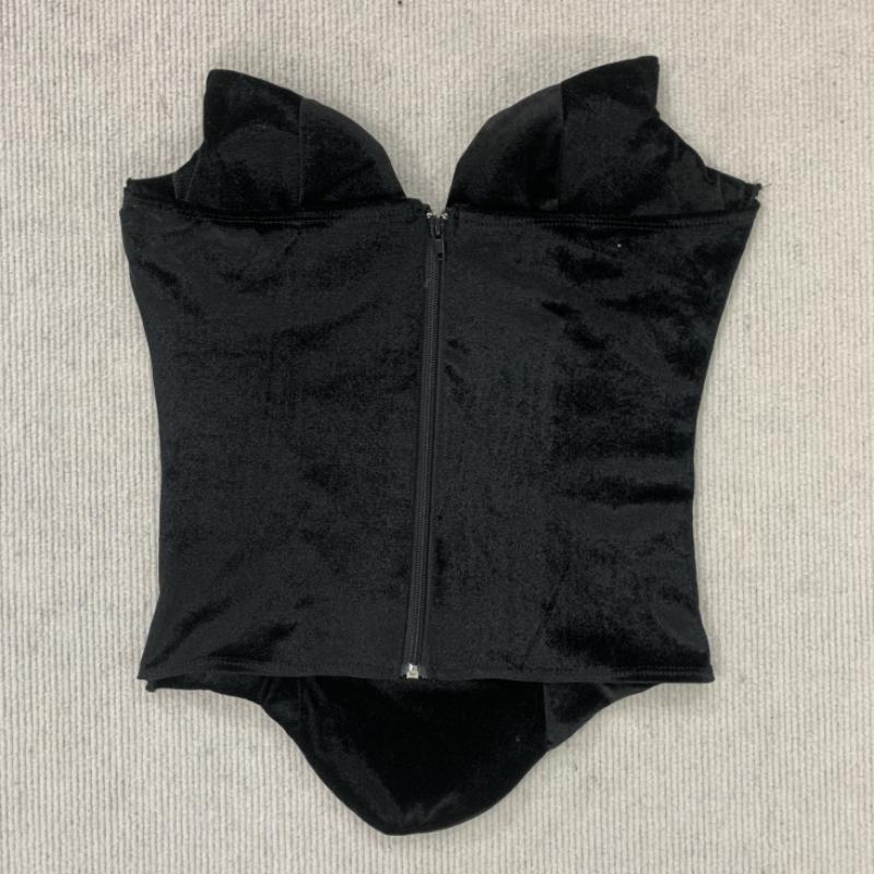 European and American sexy summer trend solid color personality V-neck backless slim fit women's vest