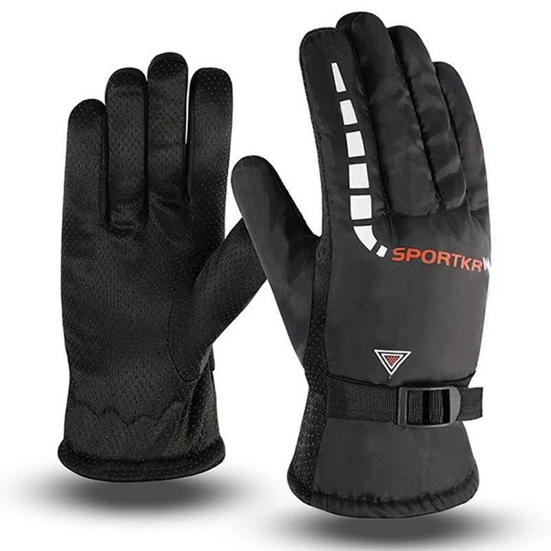 Winter Cycling Gloves Waterproof Antislip Outdoor Sports Ski Cycling Motocycle Warm Gloves Unisex Moto Equipments Accessories 6