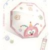 Creative cartoon cute three-fold eversion umbrella dual-purpose umbrella sun protection parasol UV protection sun umbrella student