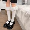 Summer Korean Cotton Lace Short Socks - Mid-Calf Trendy Design for Women