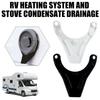 Caravan Motorhome Condensation Drain, External Deflector for Truma Alde Stove, RV Camper Water Outlet Condensate Accessory